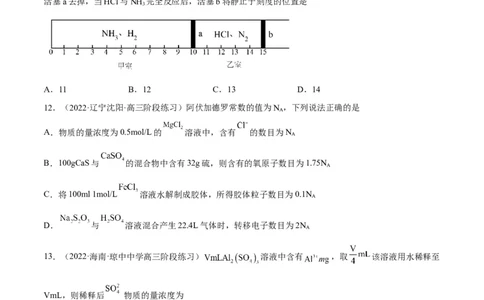 解密02化学常用计量（分层训练）（原卷版）_05高考化学_通用版（老高考）复习资料_2023年复习资料_二轮复习_高频考点解密2023年高考化学二轮复习讲义+分层训练（全国通用）