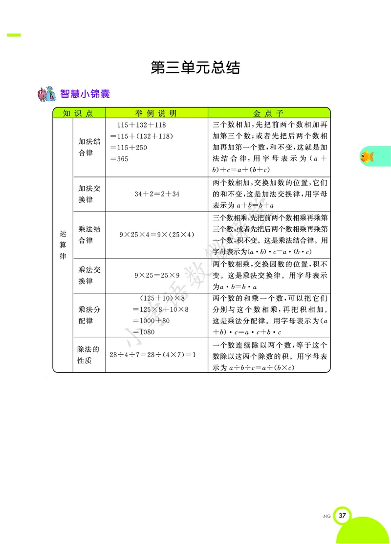 4A1-3单元_《小学各科知识点》_小学数学《知识梳理》1-6年级上下册_上册_青岛版（五四制）小学数学1-5年级上册知识汇总