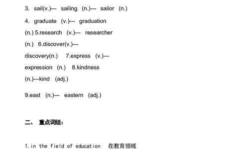 1_24秋《初中各科知识点梳理》_初中英语《知识梳理》7-9年级上下册_知识梳理_仁爱版初中英语7-9年级上下册知识梳理_九下_unit5t2