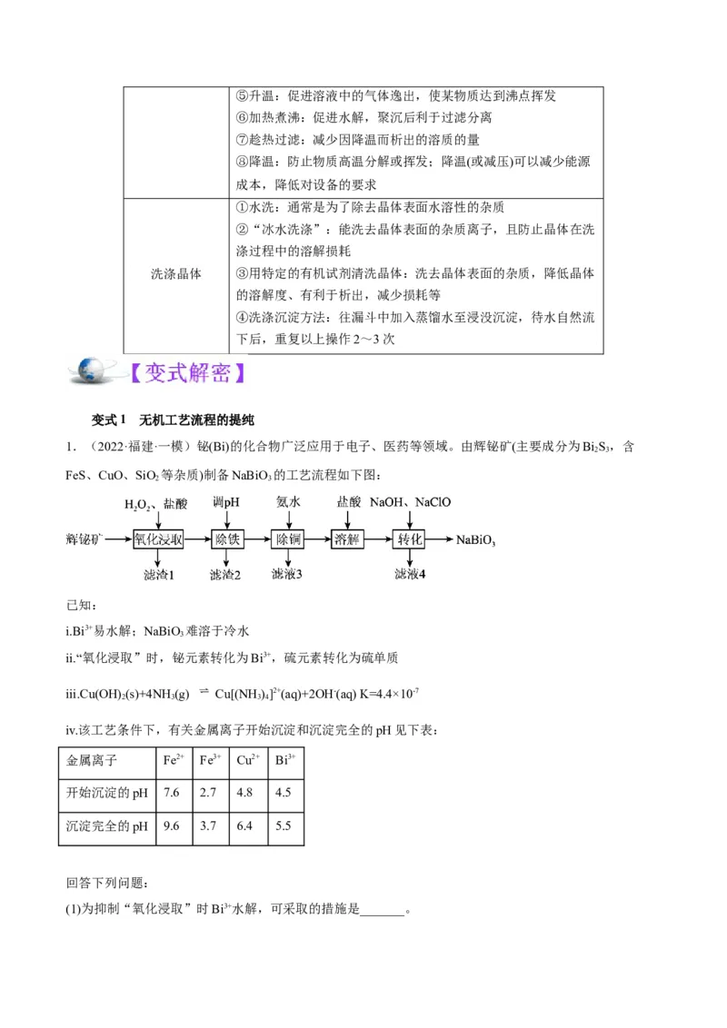 解密12化学工艺流程（讲义）-高频考点解密2022年高考化学二轮复习讲义+分层训练（全国通用）（解析版）_05高考化学_通用版（老高考）复习资料_2023年复习资料_二轮复习