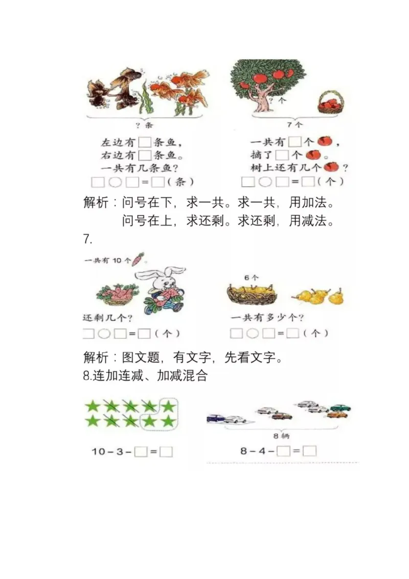 人教版数学一年级上册知识点汇总_《小学各科知识点》_小学数学《知识梳理》1-6年级上下册_上册_人教版小学数学1-6年级上册知识汇总