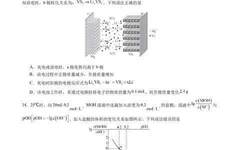 黄金卷01（全国卷新教材）-赢在高考&middot;黄金8卷备战2024年高考化学模拟卷（全国卷专用）（考试版）_05高考化学_2024年新高考资料_4.2024高考模拟预测试卷