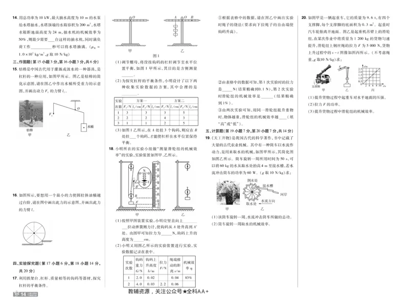 2026《初中物理&bull;天星一遍过》八下RJ单元卷_2026春《初中一遍过》系列_2026《初中一遍过》8年级下册数学、物理地理生物