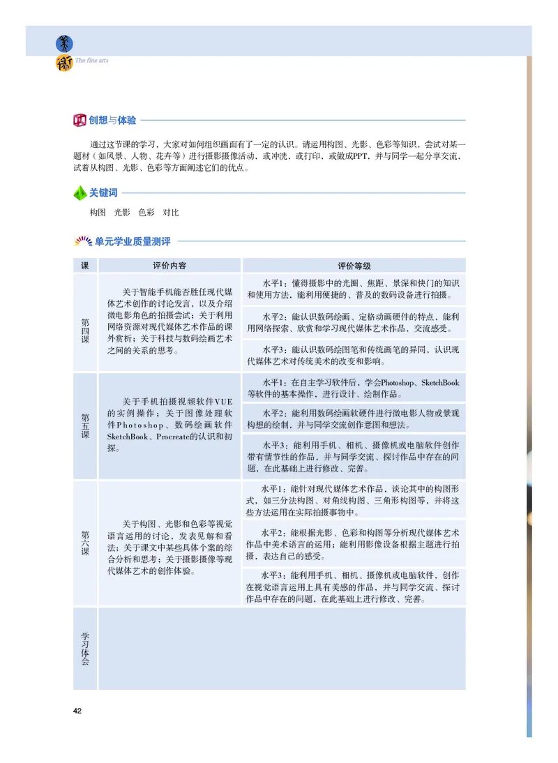 普通高中教科书&middot;美术选择性必修6现代媒体艺术_高中全套电子教材及答案。_01高中电子教材全套_美术_粤教版_高中年级_选择性必修6现代媒体艺术