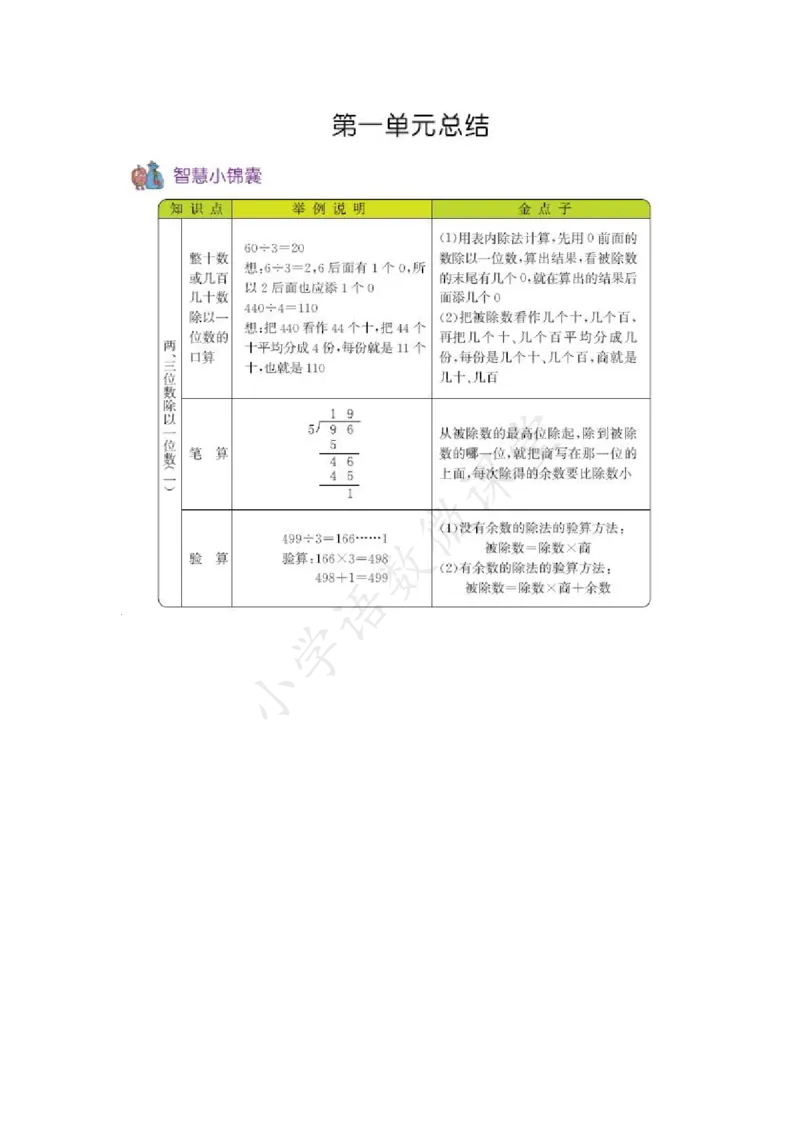 3A第一单元总结_《小学各科知识点》_小学数学《知识梳理》1-6年级上下册_上册_青岛版（五四制）小学数学1-5年级上册知识汇总