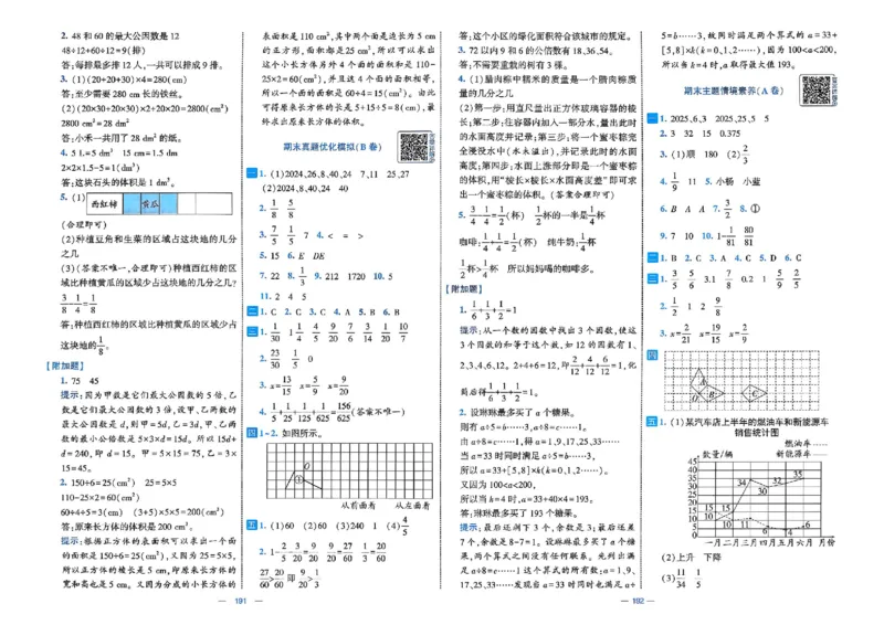 26春5下人教数学学霸提优大试卷_26春人教版数学三下_09、练习题+试卷合集_-26春《提优大试卷》