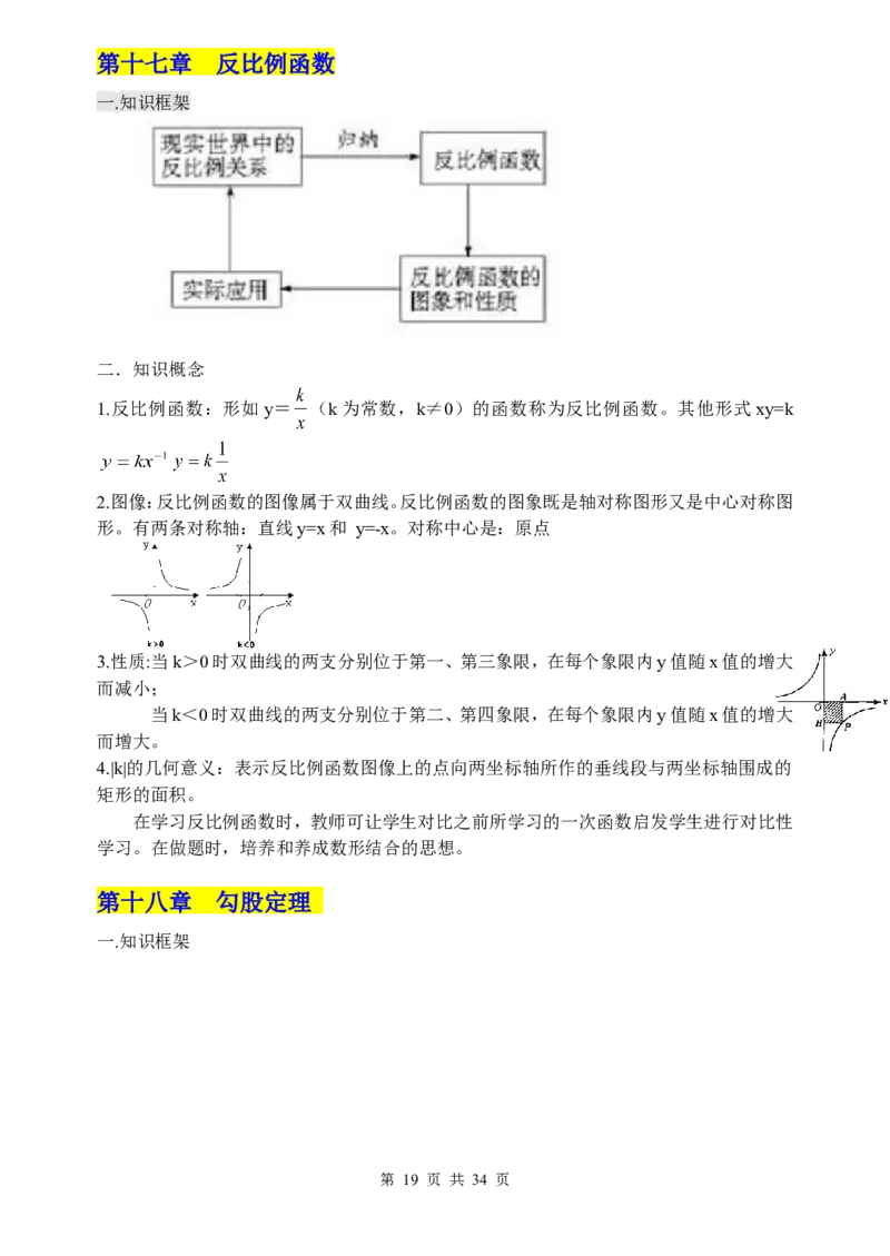 （超详）初中数学知识点归纳汇总_小初高知识点归纳汇总