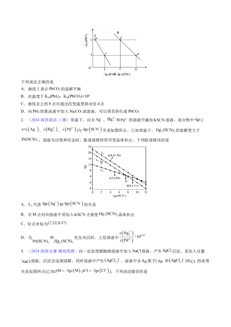 通关10水溶液中的离子平衡（原卷版）-备战2024年高考化学抢分秘籍（新高考专用）_05高考化学_2024年新高考资料_5.2024三轮冲刺_备战2024年高考化学抢分秘籍（新高考专用）322209527