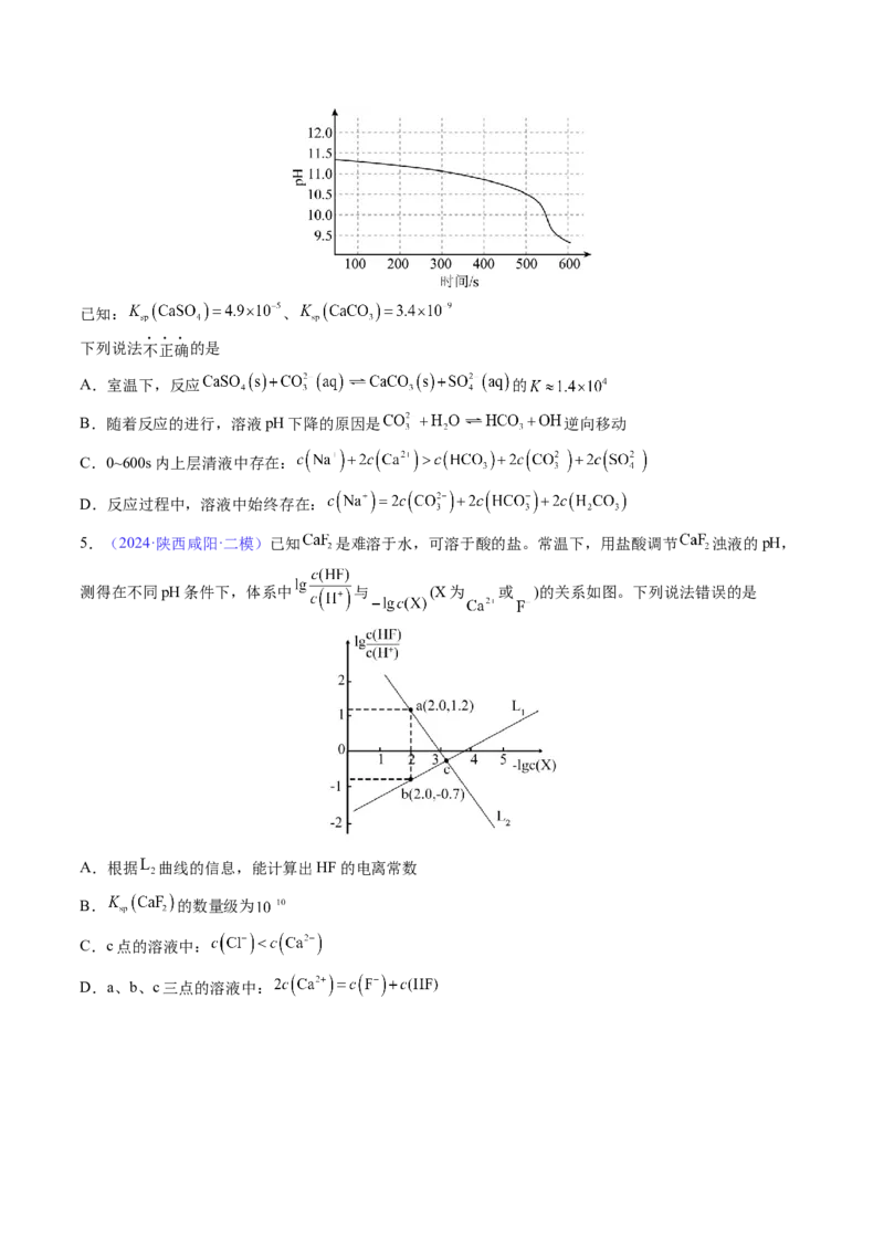 通关10水溶液中的离子平衡（原卷版）-备战2024年高考化学抢分秘籍（新高考专用）_05高考化学_2024年新高考资料_5.2024三轮冲刺_备战2024年高考化学抢分秘籍（新高考专用）322209527