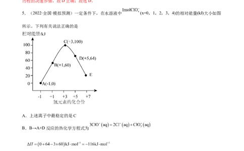 高考解密06化学反应与能量变化（分层训练）-高频考点解密2023年高考化学二轮复习讲义+分层训练（新高考专用）（解析版）_05高考化学_新高考复习资料_2023年新高考资料_二轮复习
