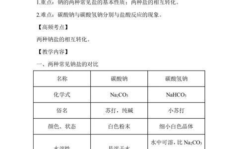 3.钠盐_新人教版高中化学必修一、二_新人教版高中化学必修上册_微课高一化学必修1（视频课）_必修一讲义（2019人教版）_第二章海水中的重要元素&mdash;&mdash;钠和氯[10节]