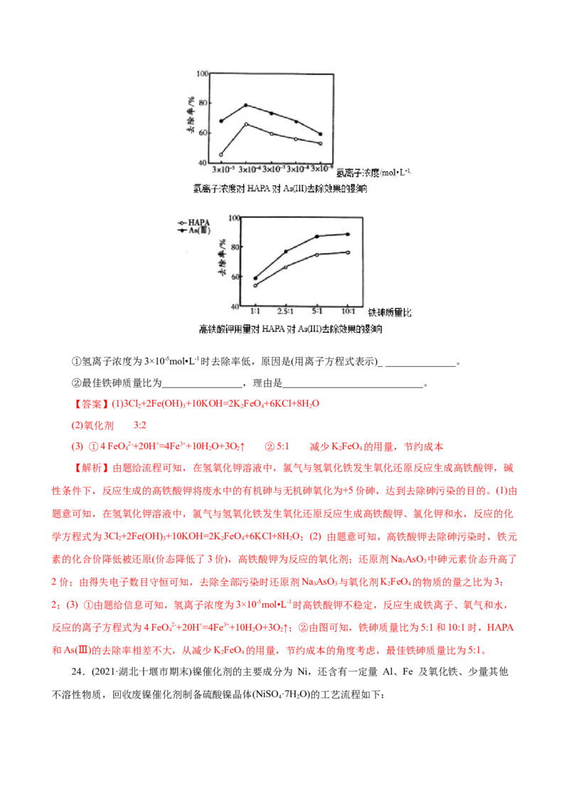 解密06金属及其化合物(集训)(解析版)_05高考化学_新高考复习资料_2021新高考资料_高频考点解密2021年高考化学二轮复习讲义+分层训练（浙江专版）3.28更新