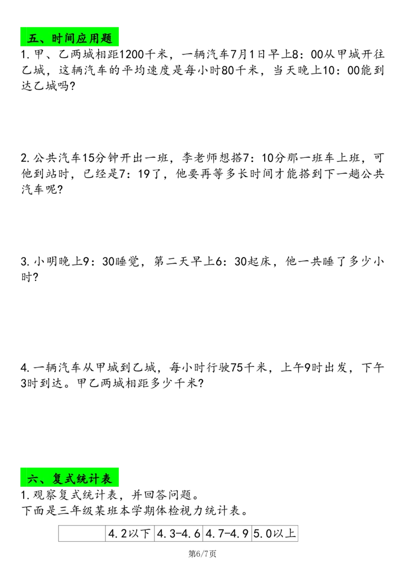 2026春14页完整版三下数学应用题专项练习_26春人教版数学三下_06、小纸条合集