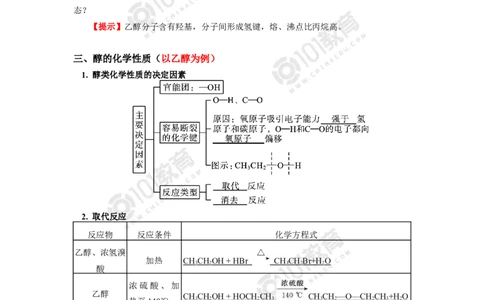 选择性必修3第三章烃的衍生物第二节醇酚_新人教版高二化学选修一、二、三_新人教版高中化学选择性必修第三册_高二化学（选择性必修第三册）学案练习