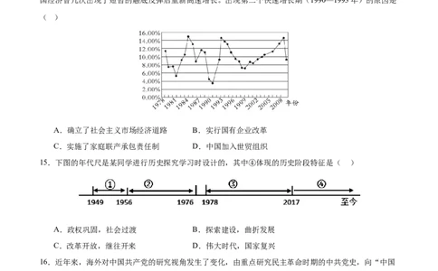 期末预测卷（名师命题）-2023-2024学年八年级历史下册期末满分冲刺复习攻略_新八下历史_19、赠送其它资料_旧版_12复习课件8下历史_2023-2024学年八年级历史下册期末满分冲刺复习攻略