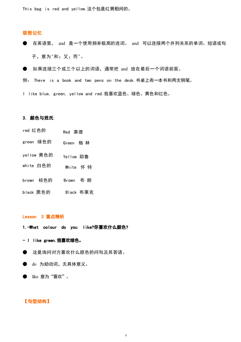 1_《小学各科知识点》_小学英语《知识梳理》3-6年级上下册_上册_鲁科版小学英语3-5年级上册重点知识_三上_U6