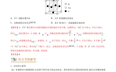 高考解密05物质结构与性质（讲义）-高频考点解密2023年高考化学二轮复习讲义+分层训练（新高考专用）（解析版）_05高考化学_新高考复习资料_2023年新高考资料_二轮复习