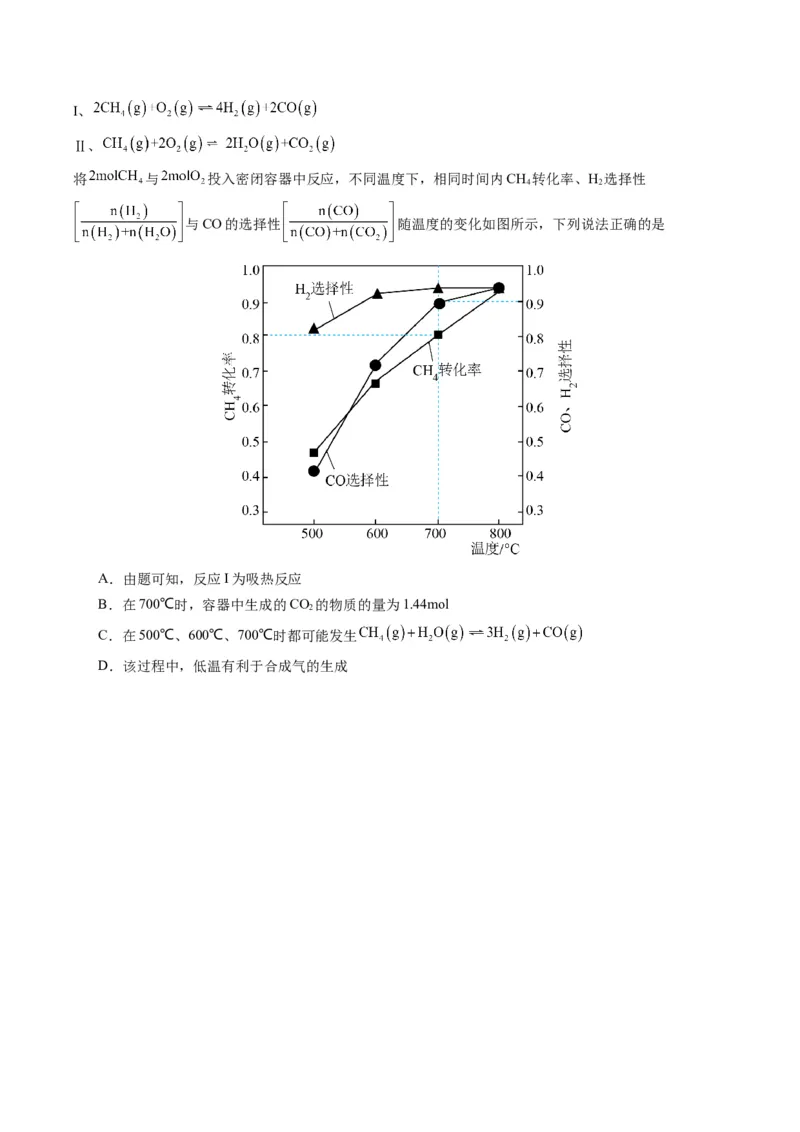 重难点11化学反应速率与化学平衡-2024年高考化学热点&middot;重点&middot;难点专练（新高考专用）（原卷版）_05高考化学_2024年新高考资料_3.2024专项复习