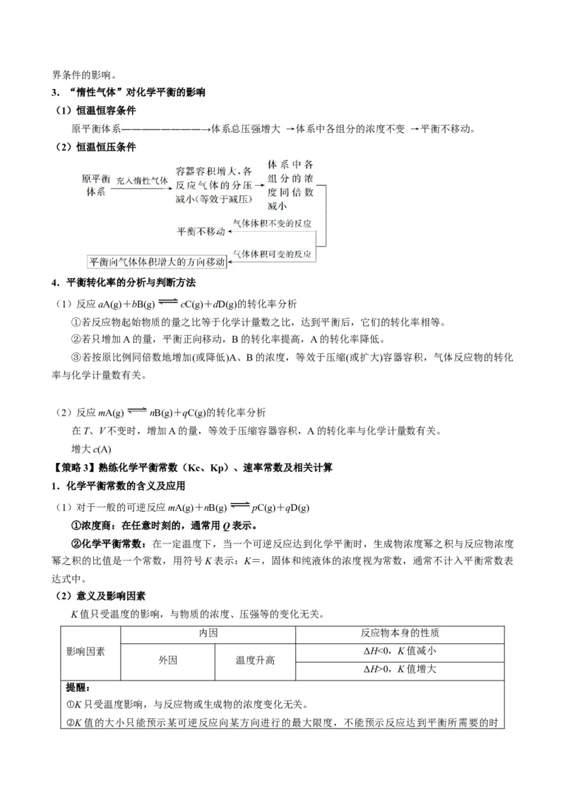 重难点11化学反应速率与化学平衡-2024年高考化学热点&middot;重点&middot;难点专练（新高考专用）（原卷版）_05高考化学_2024年新高考资料_3.2024专项复习