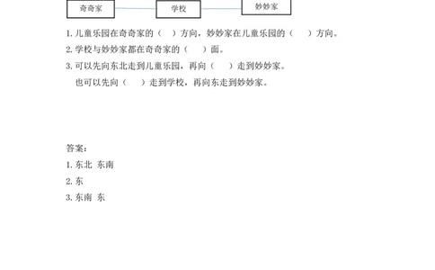 1.4认识简单的路线图_26春人教版数学三下_00、更新资料3月18日_同步练习(2)_课时练