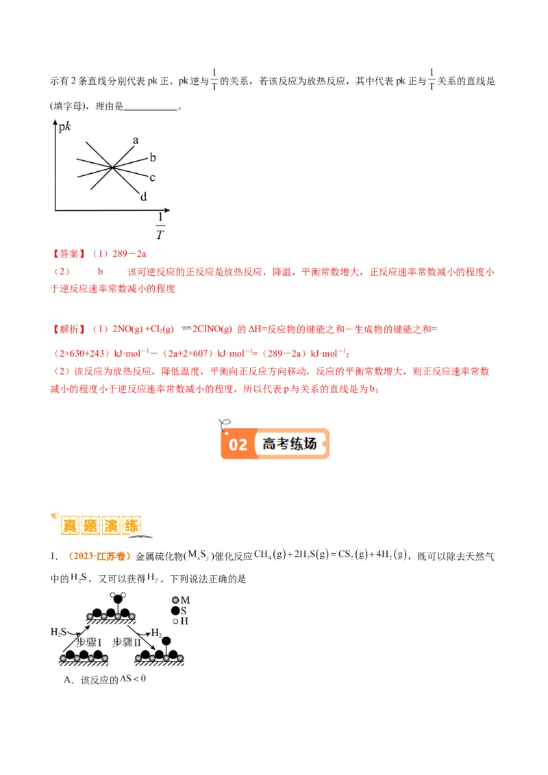 题型13化学平衡常数的计算及应用（解析版）_05高考化学_2024年新高考资料_2.2024二轮复习_2024年高考化学二轮热点题型归纳与变式演练（新高考通用）