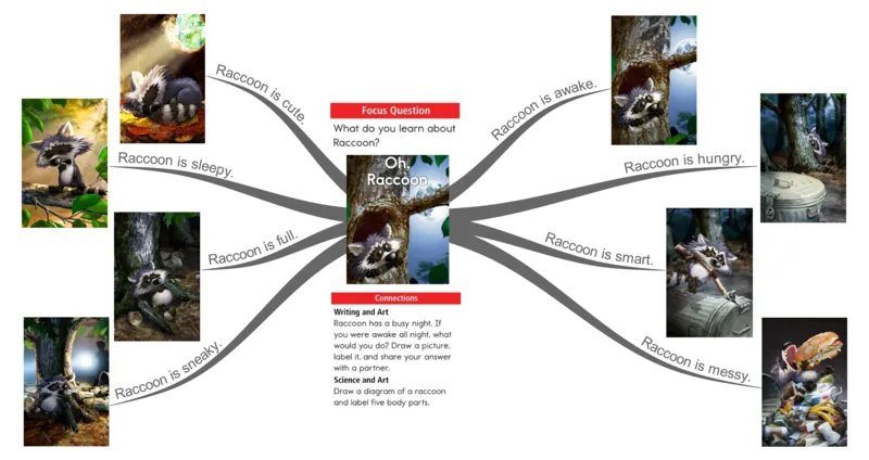 oh,racoon_《小学思维导图》_思维导图语数英第二套_英语_思维导图_思维导图RAZA
