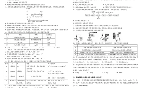 黑龙江省哈尔滨师范大学附属中学2022-2023学年高三9月月考化学试题_05高考化学_高考模拟题_全国课标版_2023黑龙江省哈尔滨师范大学附属中学高三9月月考化学