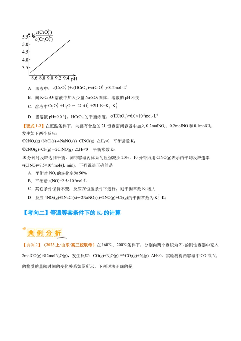 题型13化学平衡常数的计算及应用（原卷版）_05高考化学_2024年新高考资料_2.2024二轮复习_2024年高考化学二轮热点题型归纳与变式演练（新高考通用）