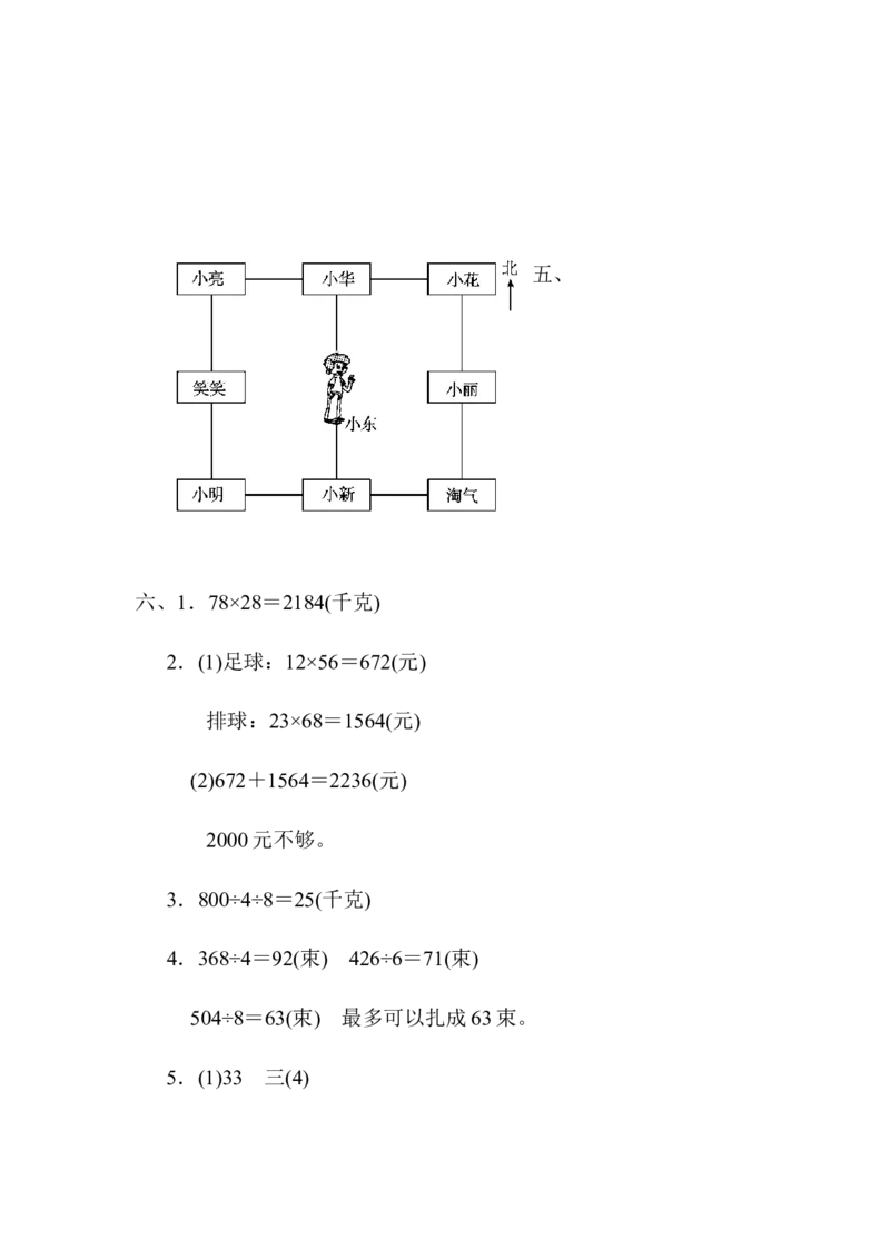 三年级第二学期数学期中测试卷_26春人教版数学三下_19、赠送其它资料_新建文件夹_三年级数学下册（人教版）_期中+期末-K149_期中试卷_期中测试卷