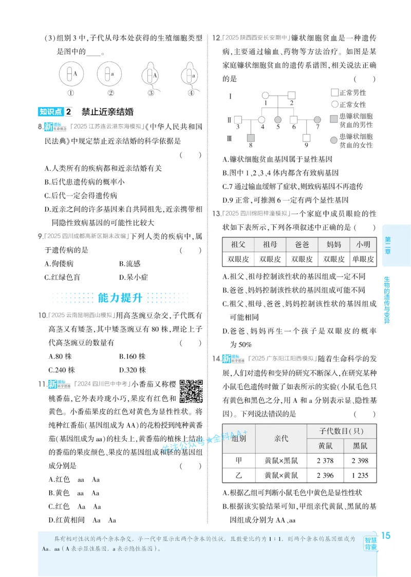 2026《初中生物&bull;53同步练习》八下_2026春《初中一遍过》系列_2026《初中一遍过》8年级下册数学、物理地理生物