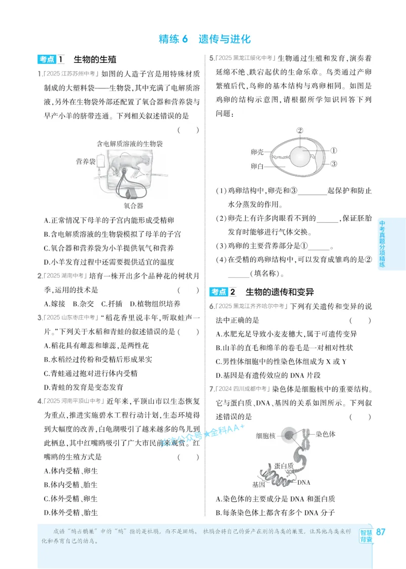 2026《初中生物&bull;53同步练习》八下_2026春《初中一遍过》系列_2026《初中一遍过》8年级下册数学、物理地理生物