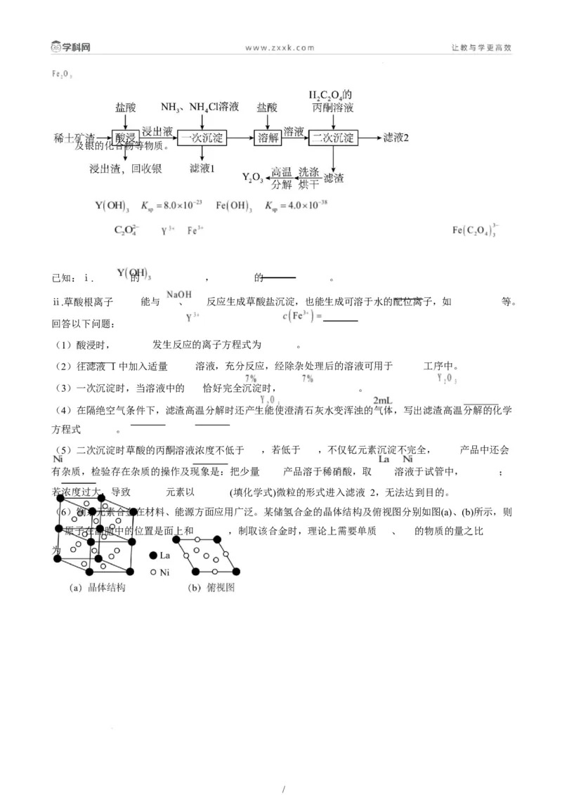 题型15无机工艺流程综合题（原卷版）_05高考化学_2025年新高考资料_二轮复习_2025年高考化学二轮热点题型归纳与变式演练（新高考通用）340117718
