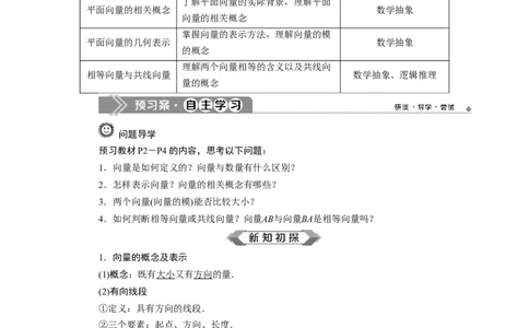 6．1　平面向量的概念_化学课件_高中数学必修一二_2020年新改版--高中数学必修2（课件+学案+练习+章末复习）_16．1　平面向量的概念