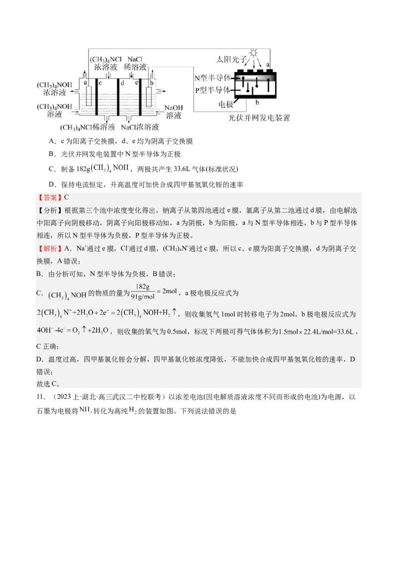 重难点07电化学-（解析版）_05高考化学_2024年新高考资料_3.2024专项复习_2024年高考化学热点&middot;重点&middot;难点专练（江苏专用）