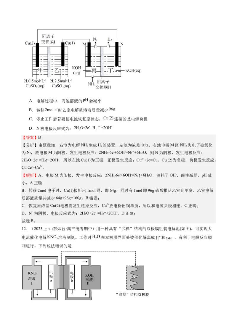 重难点07电化学-（解析版）_05高考化学_2024年新高考资料_3.2024专项复习_2024年高考化学热点&middot;重点&middot;难点专练（江苏专用）