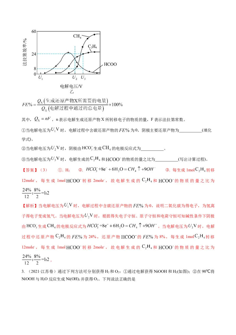 重难点07电化学-（解析版）_05高考化学_2024年新高考资料_3.2024专项复习_2024年高考化学热点&middot;重点&middot;难点专练（江苏专用）