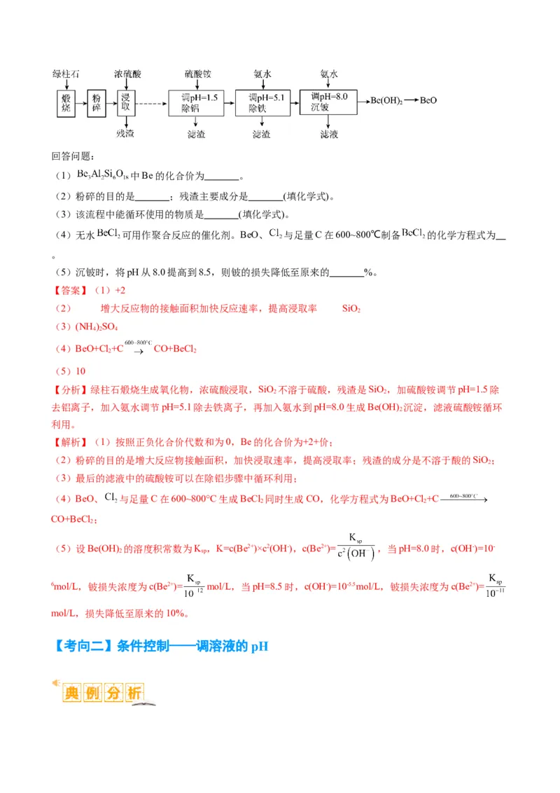 题型06化工微流程（解析版）_05高考化学_2024年新高考资料_2.2024二轮复习_2024年高考化学二轮热点题型归纳与变式演练（新高考通用）