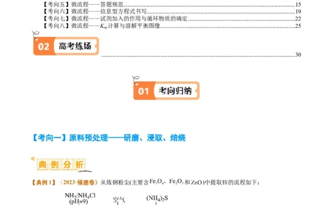 题型06化工微流程（解析版）_05高考化学_2024年新高考资料_2.2024二轮复习_2024年高考化学二轮热点题型归纳与变式演练（新高考通用）