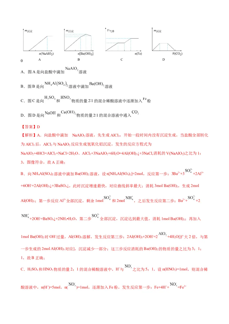 解密10金属及其化合物（讲义）-高频考点解密2022年高考化学二轮复习讲义+分层训练（全国通用）（解析版）_05高考化学_通用版（老高考）复习资料_2023年复习资料_二轮复习