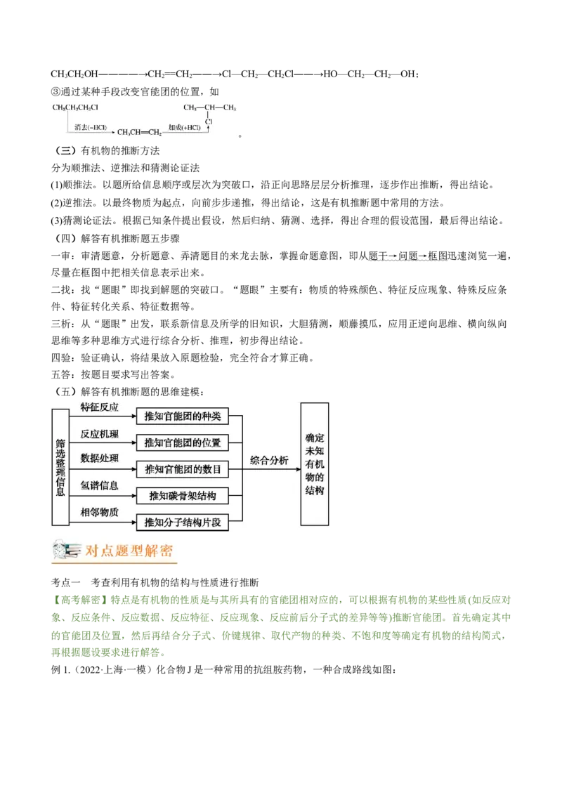 高考解密12有机化学基础（讲义）-高频考点解密2023年高考化学二轮复习讲义+分层训练（新高考专用）（原卷版）_05高考化学_新高考复习资料_2023年新高考资料_二轮复习