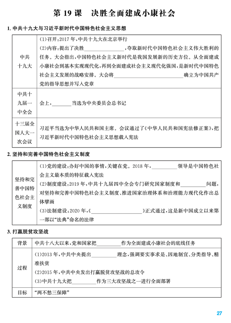 知识清单_新八下历史_11、课时知识点默写PDF版完整版
