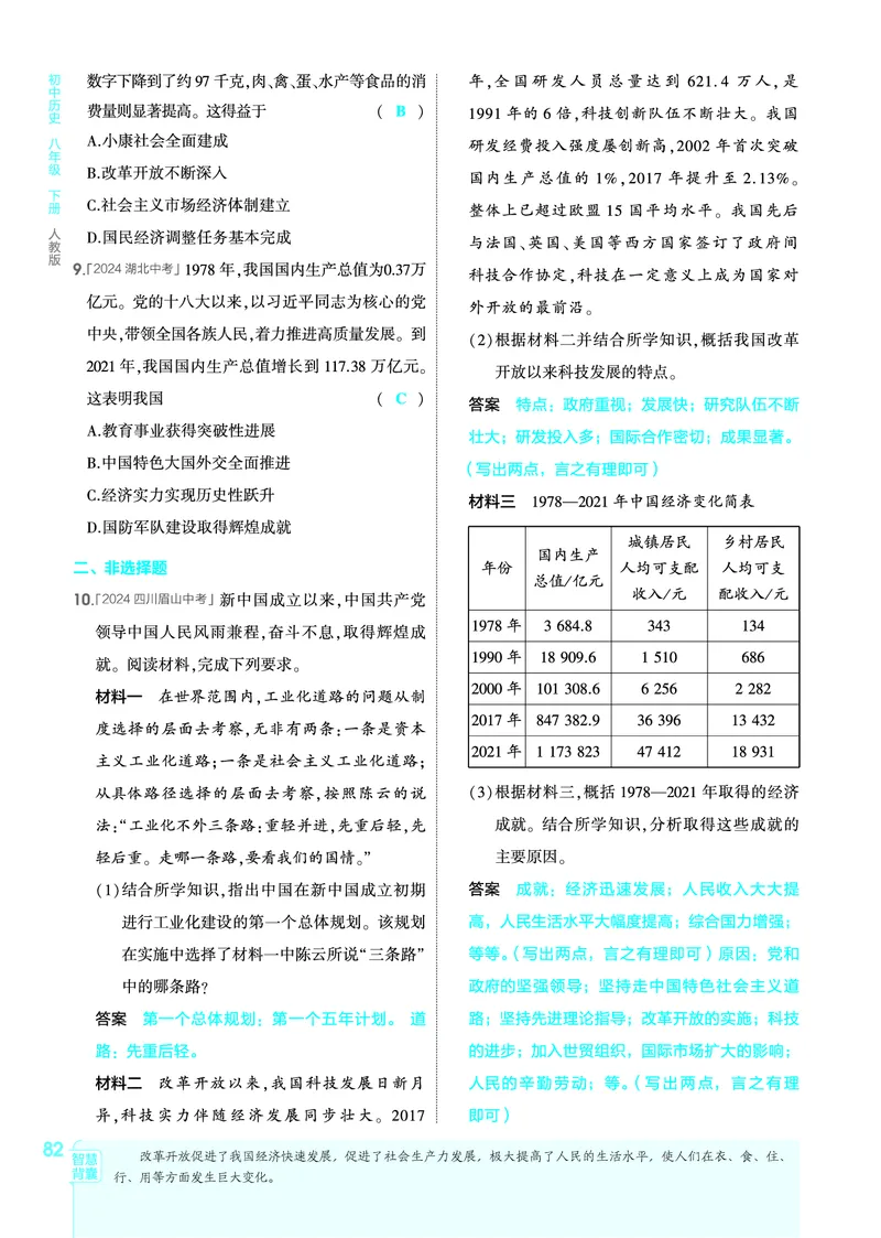 1_2026版53初中同步历史八下人教版-教师用书PDF_新八下历史_19、赠送其它资料_03-53初中同步历史八下