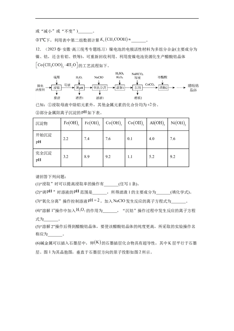 解密18物质结构与性质（分层训练）（原卷版）_05高考化学_通用版（老高考）复习资料_2023年复习资料_二轮复习_高频考点解密2023年高考化学二轮复习讲义+分层训练（全国通用）