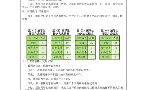 3.1复式统计表(例1)教学设计_26春人教版数学三下_00、更新资料3月18日_教学设计(3)_3年级下册（教案）新插图_第3单元复式统计表
