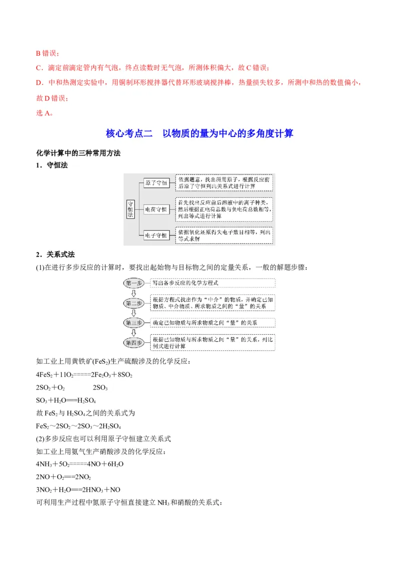 解密02化学常用计量（讲义）-高频考点解密2022年高考化学二轮复习讲义+分层训练（全国通用）（解析版）_05高考化学_通用版（老高考）复习资料_2023年复习资料_二轮复习