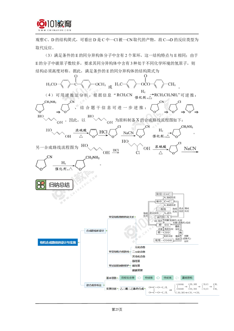 选择性必修3第三章烃的衍生物第五节有机合成_新人教版高二化学选修一、二、三_新人教版高中化学选择性必修第三册_高二化学（选择性必修第三册）学案练习