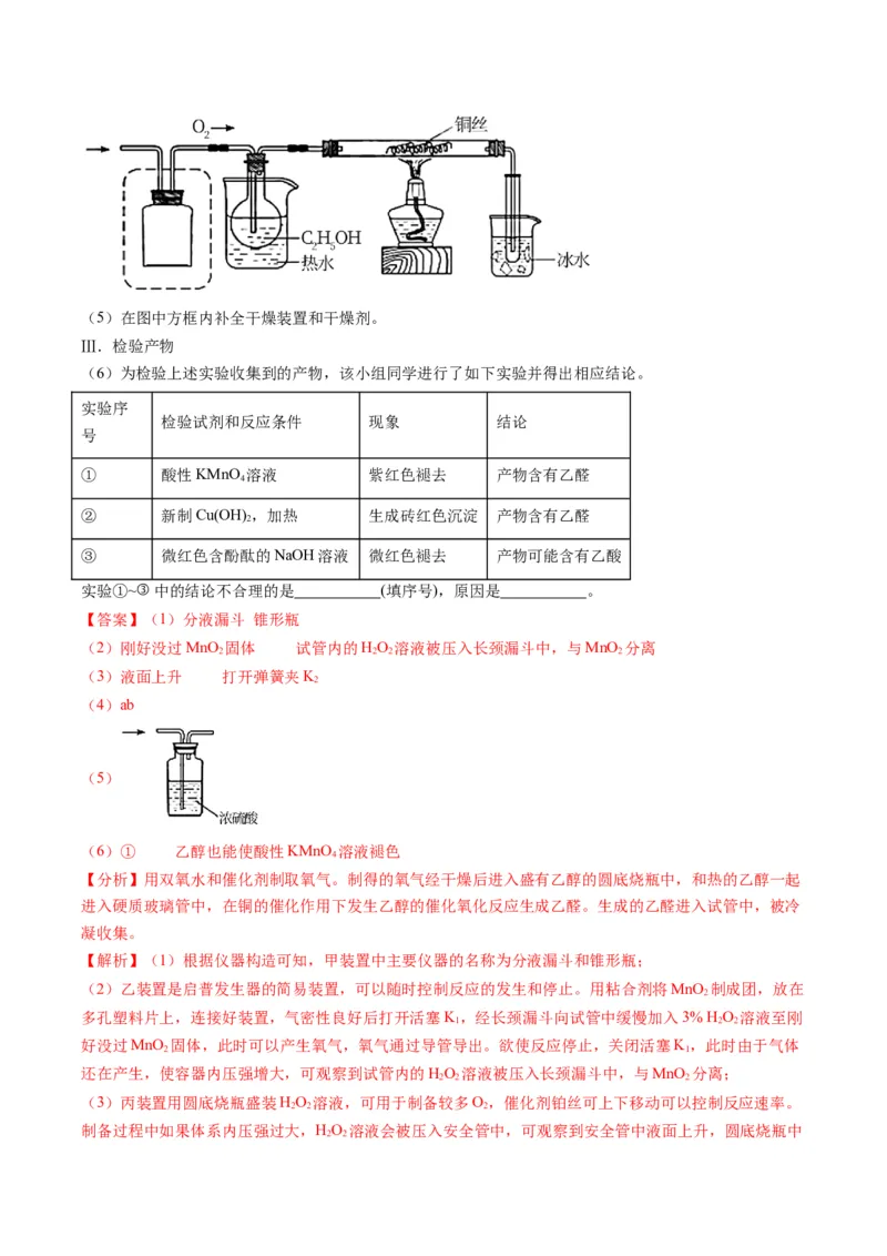 题型16化学实验综合题（解析版）_05高考化学_2025年新高考资料_二轮复习_2025年高考化学二轮热点题型归纳与变式演练（新高考通用）340117718