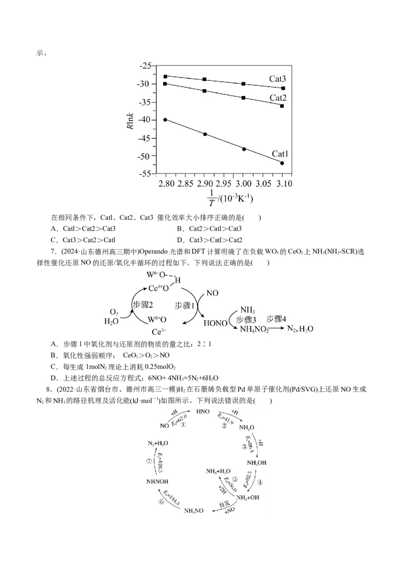 重难点突破反应机理的图象分析与应用（原卷版)_05高考化学_2024年新高考资料_2.2024二轮复习_2024年高考化学二轮复习讲练测（新教材新高考）