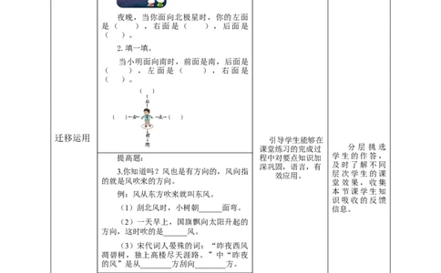 《认识东南西北》教学设计_26春人教版数学三下_19、赠送其它资料_新建文件夹_三年级数学下册（人教版）_大单元教学课件+教学设计-K57_1.1认识东南西北（课件+教案+大单元整体教学设计）