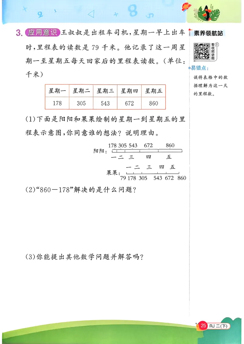 二下创新情景题应用阳光同学26春人教_26春人教版数学三下_09、练习题+试卷合集_-26春《计算小达人》_26春《阳光同学计算小达人》人教2下